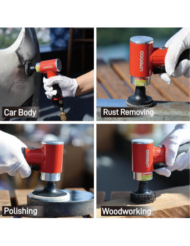 Kit Pulidora Lijadora Neumática UPWOOD 2" 41 Discos