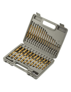 Juego de Brocas de Impacto COMOWARE - 30 Pcs HSS Titanio