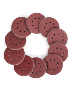 WORKPRO Juego de Discos de Lijado 150 Piezas 125mm 10 Granos