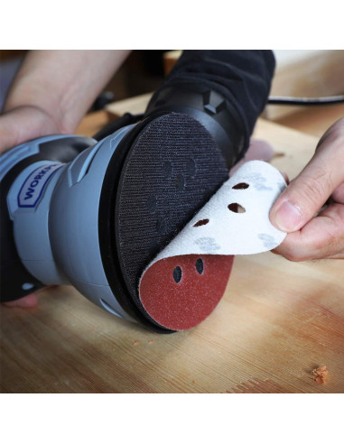 WORKPRO Juego de Discos de Lijado 150 Piezas 125mm 10 Granos