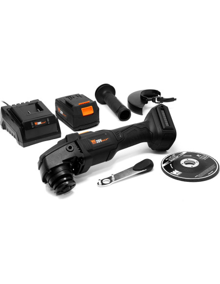 Amoladora Angular Inalámbrica WEN 20V 4.5" con Batería