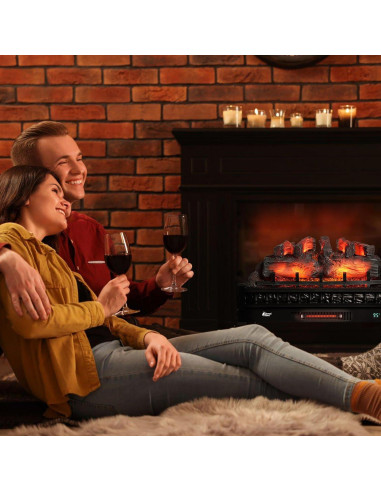 Calefactor Eléctrico TURBRO Llama Eterna 76 cm WiFi 1500W