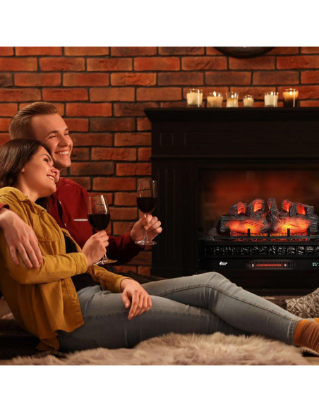 Calefactor Eléctrico TURBRO Llama Eterna 76 cm WiFi 1500W