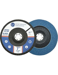 Discos de Aleta 7" Benchmark Abrasives 120 Grano Zirconia 2