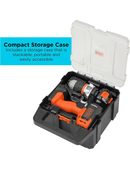 Taladro + Lijadora BLACK+DECKER MATRIX 20V Kit Compacto