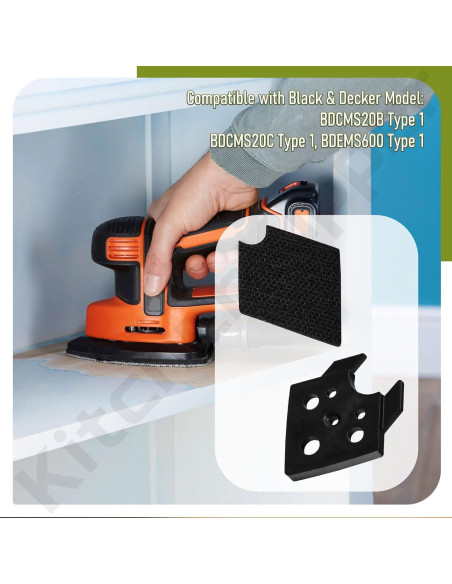 Paquete de 3 Soportes de Lijadora KitchenKipper para Black & Decker Paquete de 3 Soportes de Lijadora KitchenKipper para Black & Decker