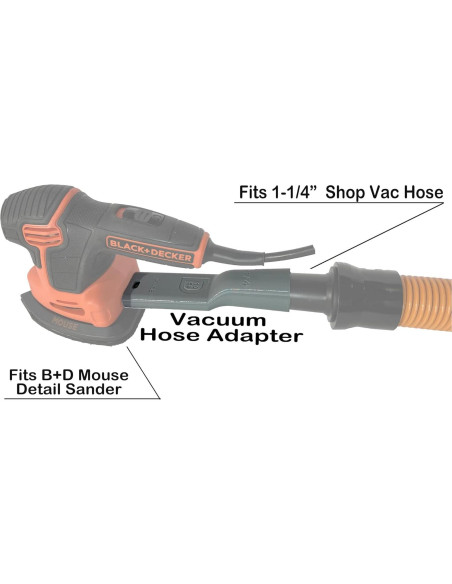 Adaptador de Manguera 1058 Designs para Lijadora BLACK+DECKER