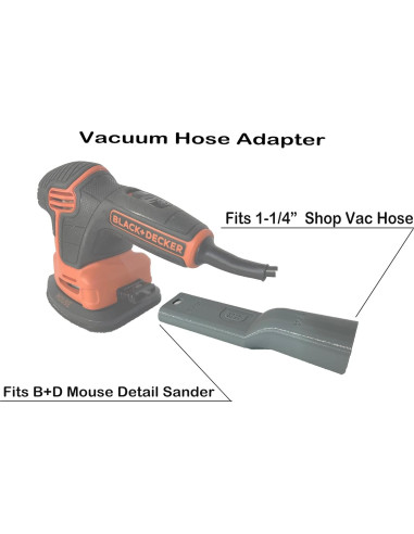 Adaptador de Manguera 1058 Designs para Lijadora BLACK+DECKER