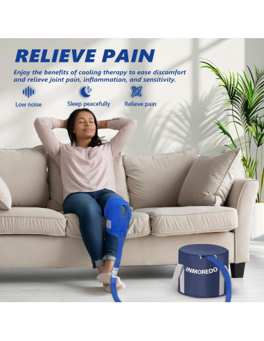 Máquina de Hielo Inmoredo para Rodilla - Terapia Fría Portátil