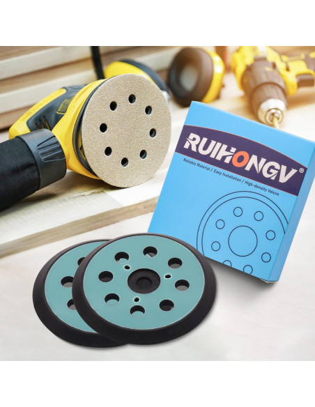 Pad de Lijadora 5" RUIHONGV Compatible con DEWALT y Makita