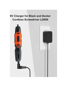 Cargador 9V Black & Decker LI2000 LI3100 Reemplazo 67.8g 2