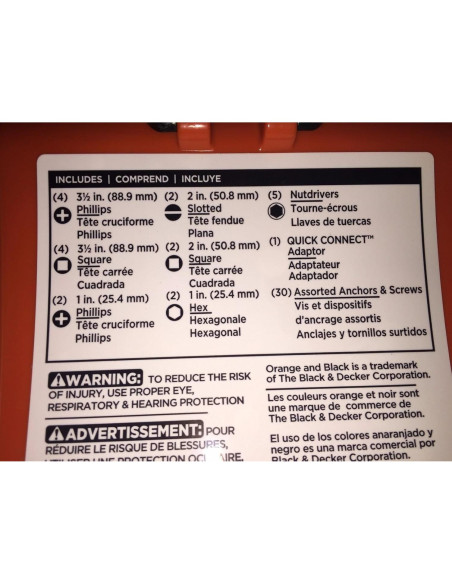 Juego de destornilladores 22 piezas Black & Decker con estuche