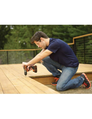 Taladro Atornillador Inalámbrico BLACK+DECKER BDCDE120C 20V