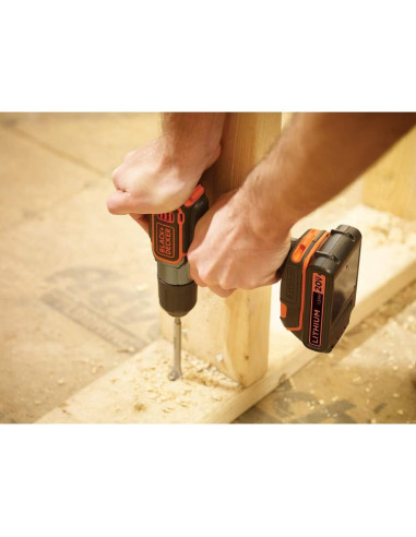 Taladro Atornillador Inalámbrico BLACK+DECKER BDCDE120C 20V