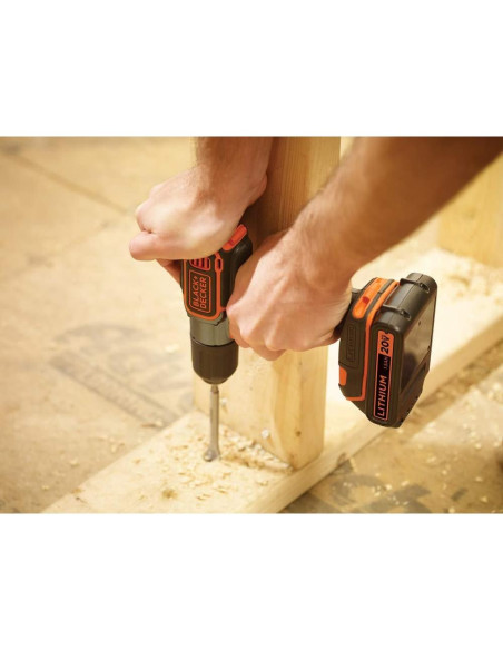 Taladro Atornillador Inalámbrico BLACK+DECKER BDCDE120C 20V