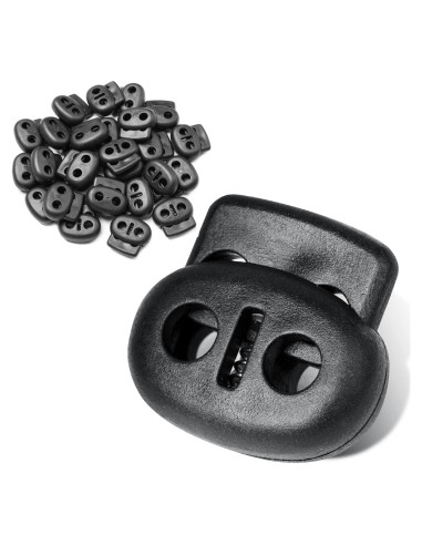 30PCS Sujetadores de Cuerda TXSN con Resorte 6mm Doble Orificio