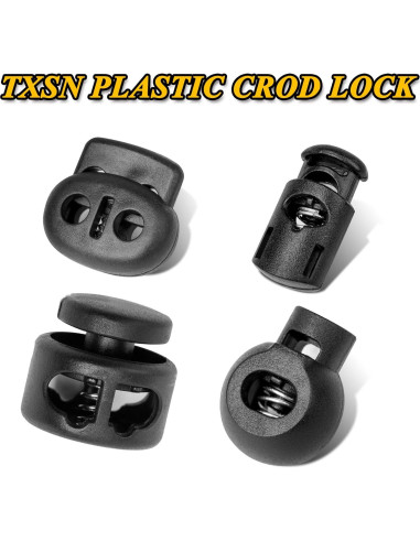 30PCS Sujetadores de Cuerda TXSN con Resorte 6mm Doble Orificio