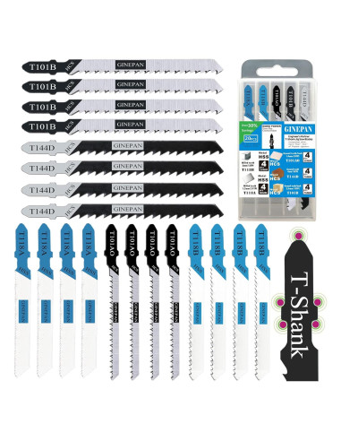 Juego de 20 Hojas de Sierra de Calar GINEPAN T-Shank
