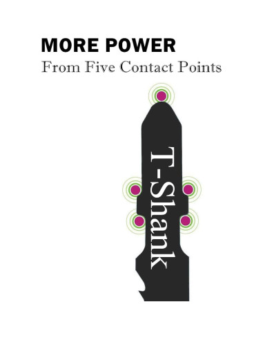 Juego de 20 Hojas de Sierra de Calar GINEPAN T-Shank