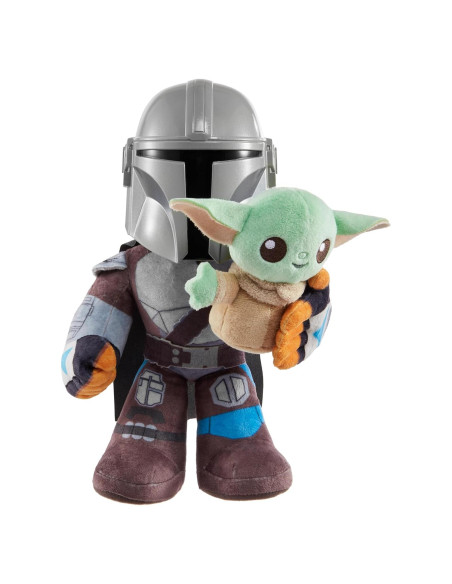 Peluches Star Wars Mattel Mandaloriano y Grogu 27,94 cm