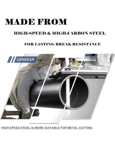 Juego de 20 Hojas de Sierra de Calar GINEPAN T-Shank