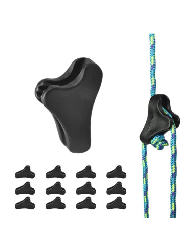 12 Tensionadores de Cuerda CooBigo para Camping 1-2.5mm
