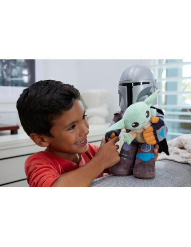 Peluches Star Wars Mattel Mandaloriano y Grogu 27,94 cm