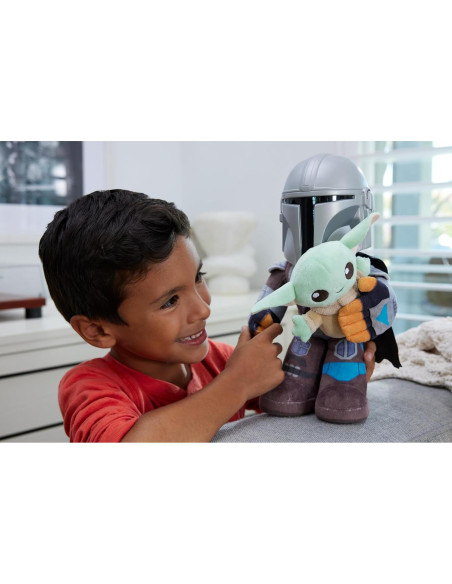 Peluches Star Wars Mattel Mandaloriano y Grogu 27,94 cm