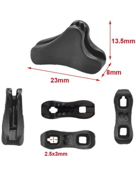 12 Tensionadores de Cuerda CooBigo para Camping 1-2.5mm