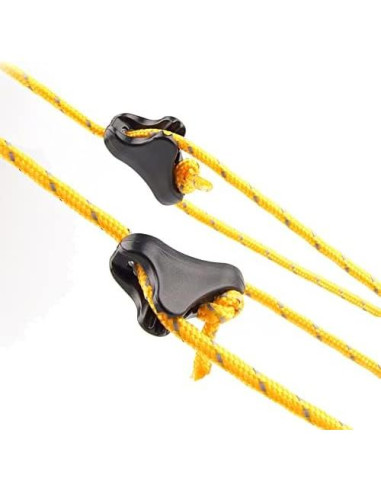 12 Tensionadores de Cuerda CooBigo para Camping 1-2.5mm