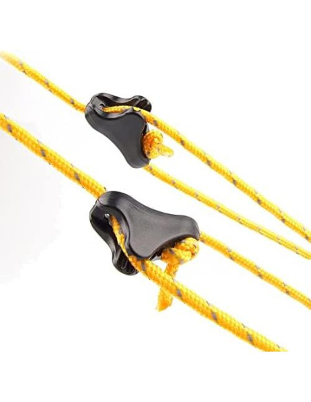 12 Tensionadores de Cuerda CooBigo para Camping 1-2.5mm