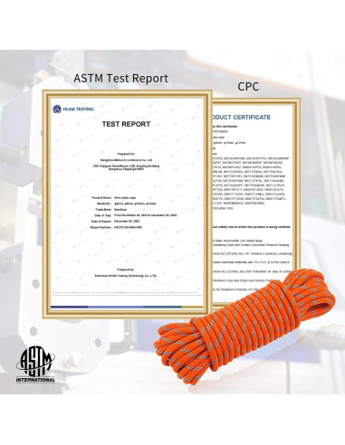 Cuerda de Escalada Estática NewDoar 8mm 6M Naranja