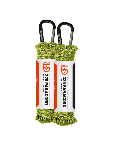 Cuerda Utilitaria GEAR AID Paracord 30,48 m Verde Militar