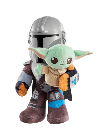 Peluches Star Wars Mattel Mandaloriano y Grogu 27,94 cm