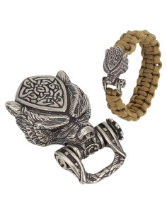 Hebilla de Paracord NBEADS Cabeza de Oso Antiguo 4.5 cm