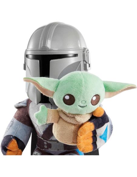 Peluches Star Wars Mattel Mandaloriano y Grogu 27,94 cm
