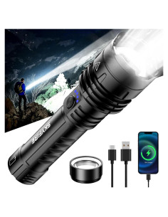 Linterna LED SKYFIRE 1000000 Lúmenes 5 Modos Impermeable