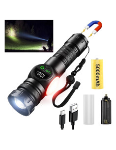 Linterna Recargable Iodoo COB-FL 5000 Lúmenes LED Impermeable