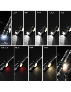 Linterna Recargable Iodoo COB-FL 5000 Lúmenes LED Impermeable 2