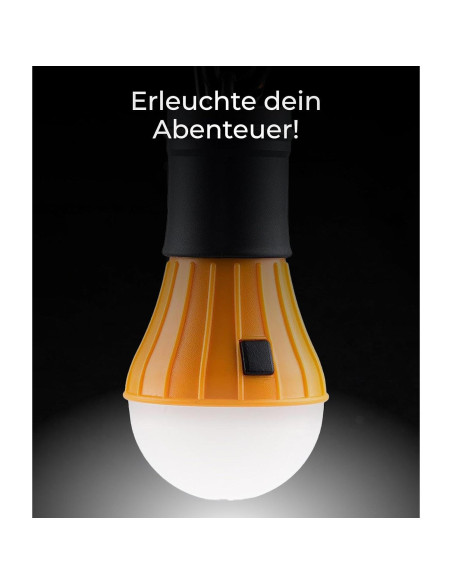 Lámpara LED AceCamp 1028 Naranja para Camping y Emergencias