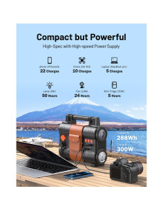 Estación de Energía Portátil BROWEY PN-S300 300W Solar 2