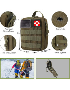 Kit de Supervivencia 32 en 1 Verifygear Verde Táctico 2