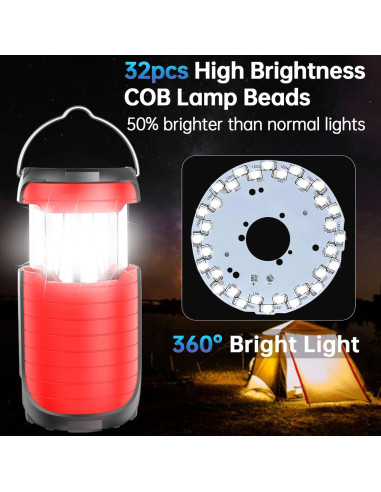 Linterna LED Leaton L-560 Solar y Manivela 5000mAh