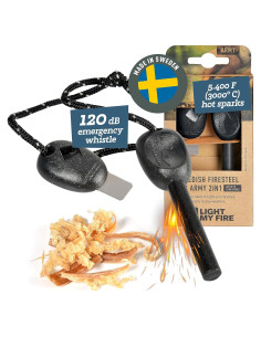 Encendedor de fuego Light My Fire FireSteel Army - 12,000 golpes