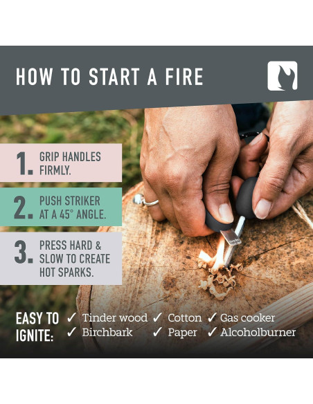 Encendedor de fuego Light My Fire FireSteel Army - 12,000 golpes Encendedor de fuego Light My Fire FireSteel Army - 12,000 golpes