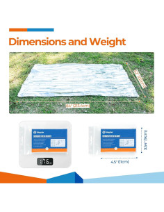 Mantitas Térmicas Mylar K Kingstar 4 Paquetes 213x132 cm 2