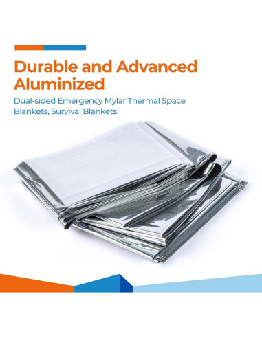 Mantitas Térmicas Mylar K Kingstar 4 Paquetes 213x132 cm