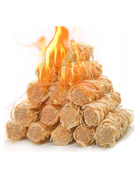 Encendedores de Fuego LantingMing 72 Piezas Naturales para BBQ