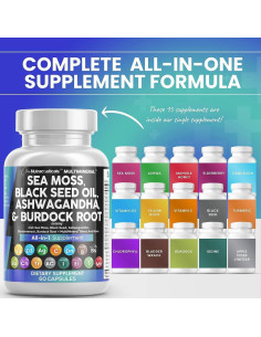 Suplemento Clean Nutraceuticals Musgo Marino 15 Ingredientes 2