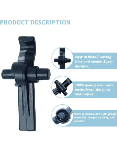 Clip de Tubo para Llave de Impacto HNF 2 Pcs Compatible DeWalt